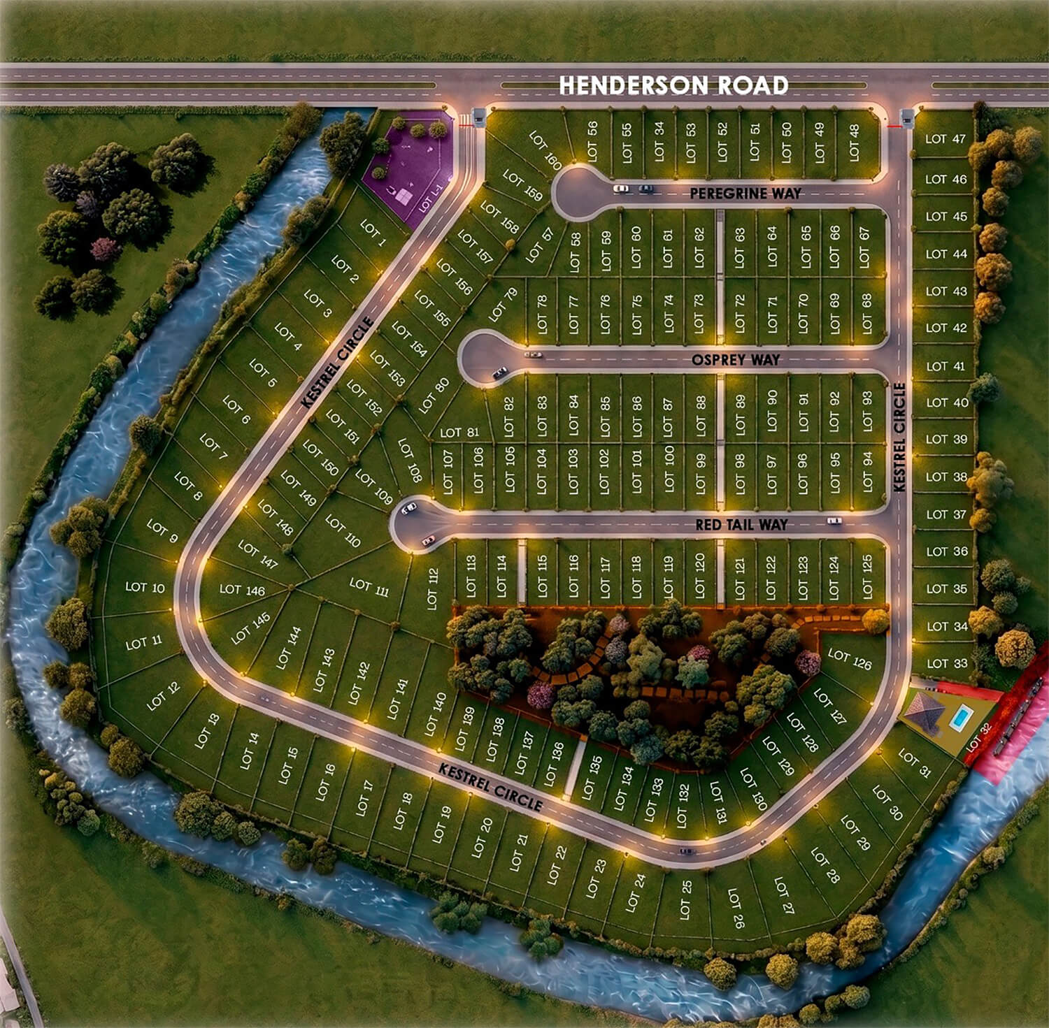 Falcons Landing lot map preview